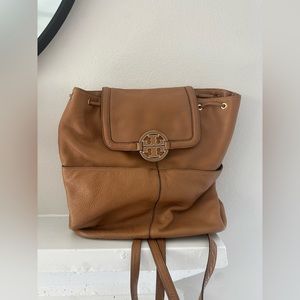 Brown Tory Burch Backpack